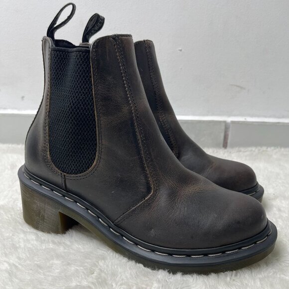 Dr. Martens Brown Ankle Boots - Picture 3 of 14